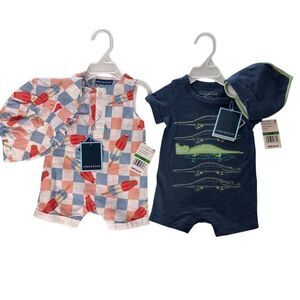 ANDY & EVAN 3-6 Months 2 piece Boys Set - 2 Sets